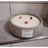 Große Betonkerze Mit Holzdocht von MoonstoneSamantha