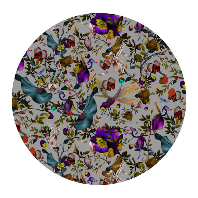 Moooi Carpets - Biophillia slate Teppich - mehrfarben/Ø350cm von Moooi Carpets