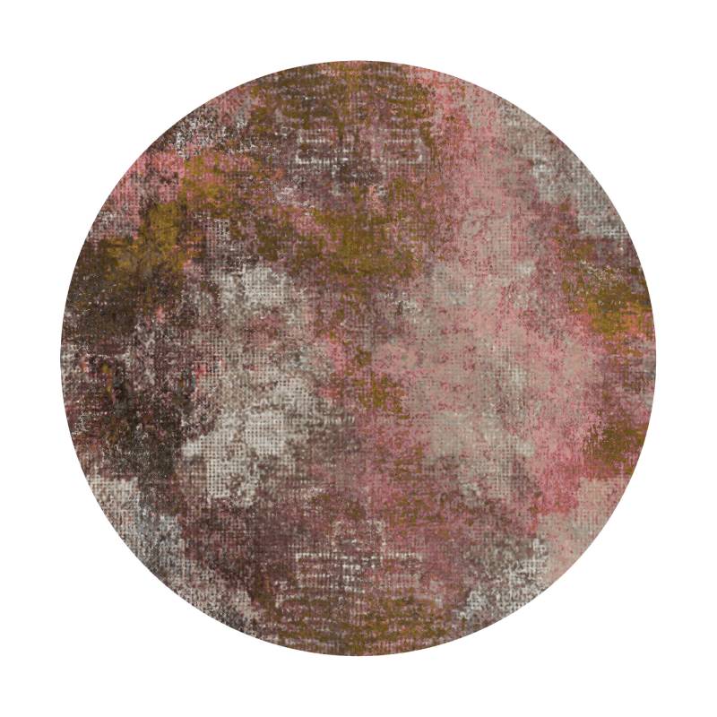 Moooi Carpets - Erosion Rosegold Teppich - bunt/Ø250cm von Moooi Carpets