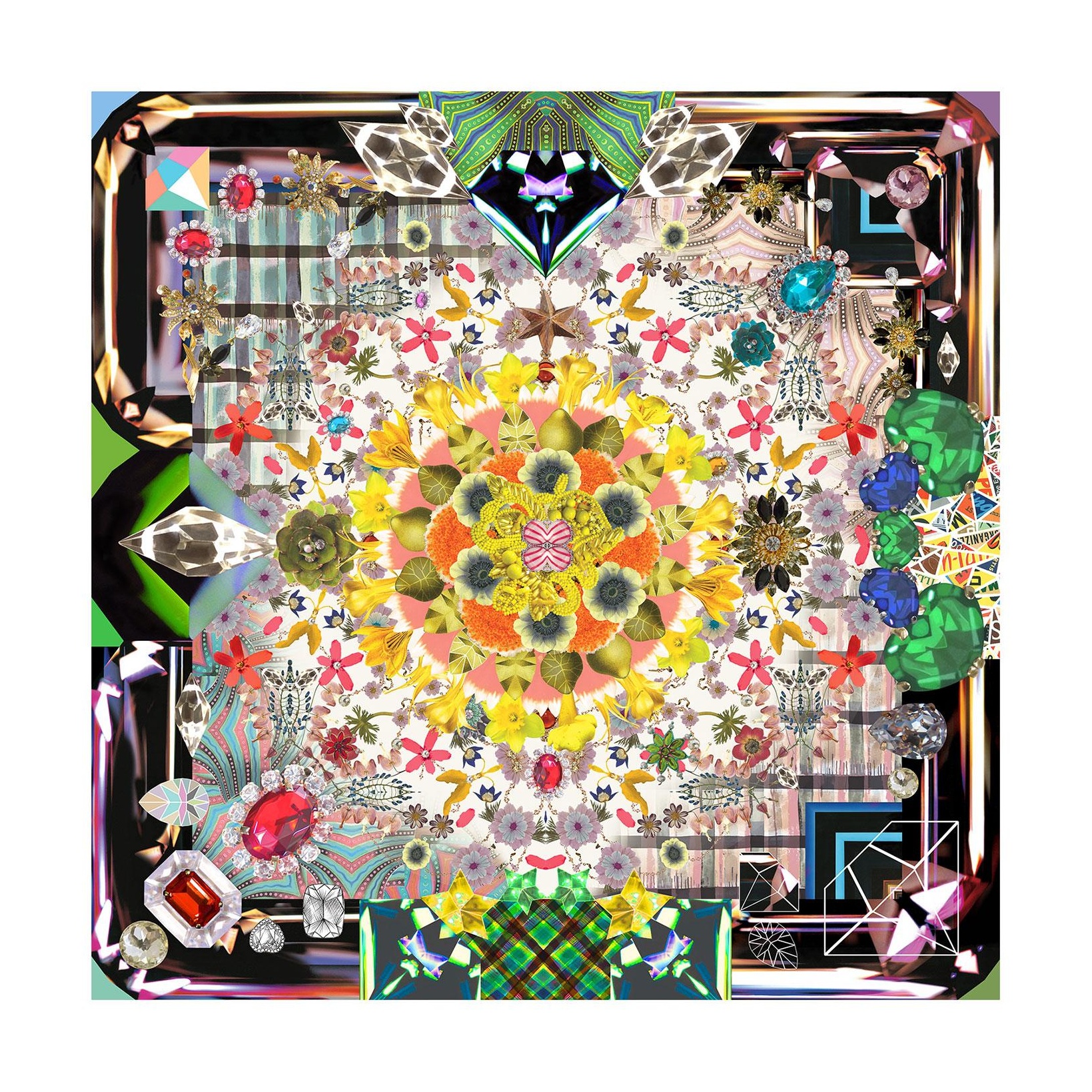 Moooi Carpets - Jewels Garden Teppich 300x300cm - bunt von Moooi Carpets