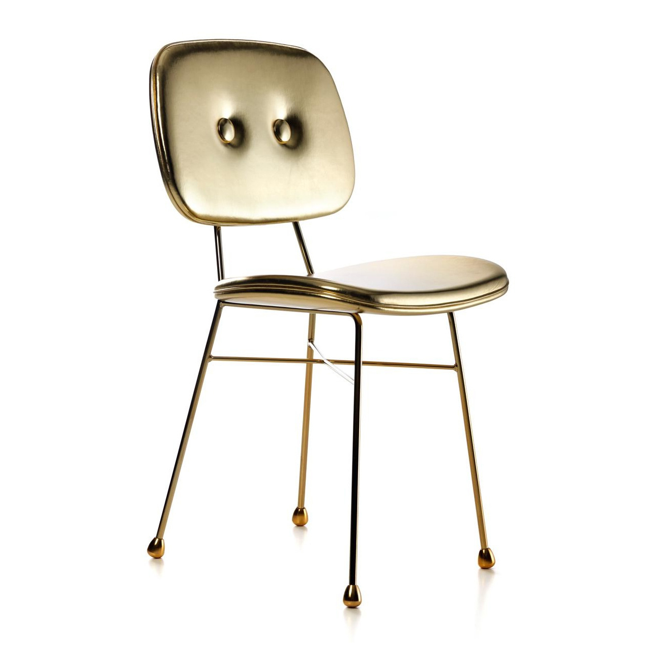 Moooi - Golden Chair - gold/glänzend/Synthetik Leder/20.000 Martindale von Moooi