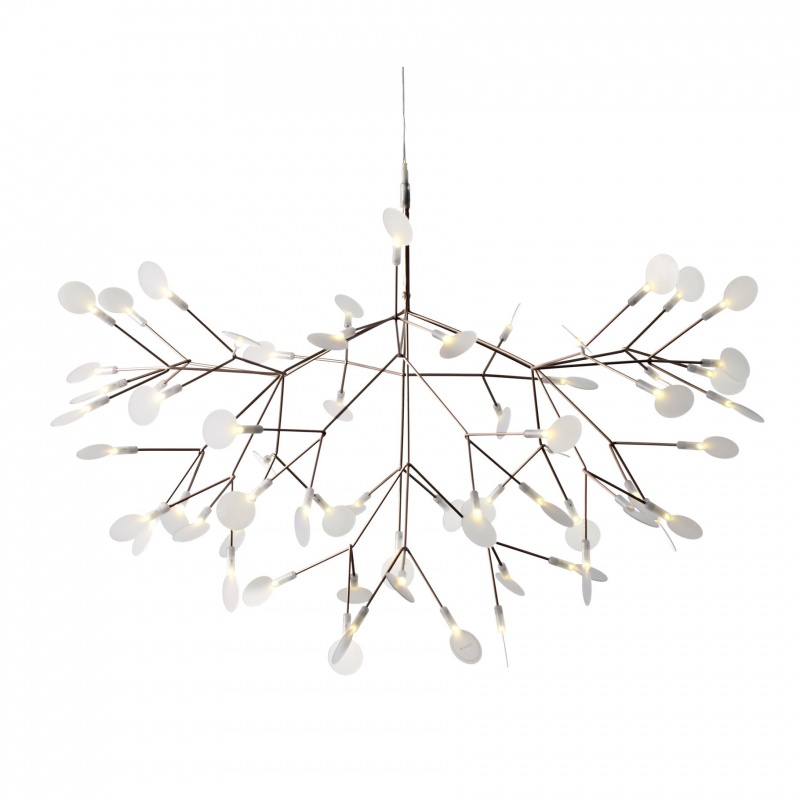 Moooi - Heracleum IlI Large LED Pendelleuchte - kupfer/transparent/63 LEDs/16W/1687lm/2600K/CRI91/Ø 98cm von Moooi