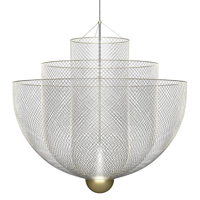 Moooi - Meshmatics LED Pendelleuchte - transparent/H 90cm, Ø 90cm/2700K/665lm/CRI 85 von Moooi