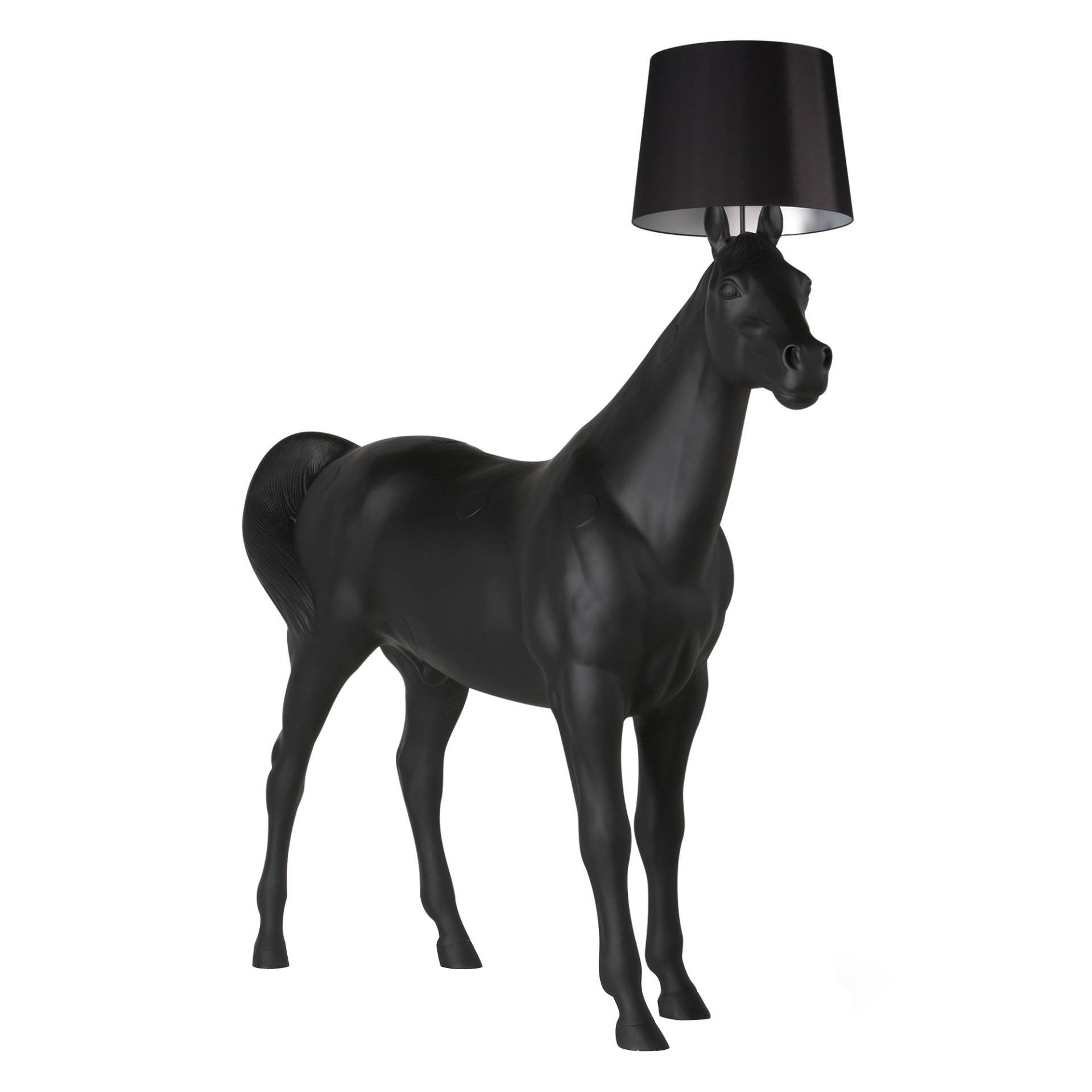 Moooi - Moooi Horse Lamp Stehleuchte - schwarz/Polyester/230x90x240cm von Moooi