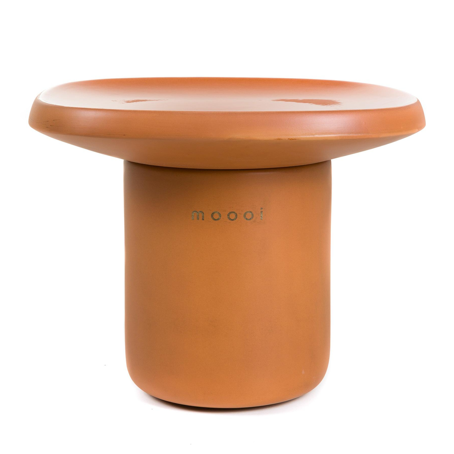 Moooi - Obon Beistelltisch quadratisch hoch - terrakotta/glasier/LxBxH 46x47x34cm von Moooi