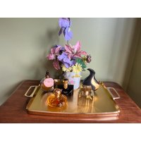 Mcm Made in England Woodmet Produkt Gold Metalltablett/Mcm Serviertablett/1960Er Jahre Woodmet Eitelkeitstablett/Großes Goldenes Parfümtablett Mcm Made in England Woodmet Produkt Gold Metalltablett/Mcm Serviertablett/1960Er Jahre Woodmet Eitelkeitstablett/Großes Goldenes Parfümtablett von MoorkashoP