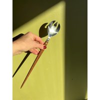Mcm Stainless Still Und Teakholz Langer Servierlöffel Made in Japan Mcm Stainless Still Und Teakholz Langer Servierlöffel Made in Japan von MoorkashoP
