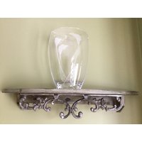 Vintage Hohes Klares Glas Geätztes Callas Design von MoorkashoP