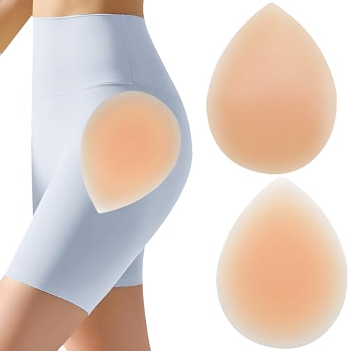 Moorstdel Unsichtbares Hüftpolster für Damen, Selbstklebende Silikon-Hüftpolster, Atmungsaktives Design für natürlichen Look, Perfekt für Kleider, Hochzeit, Alltag (2 Stück) von Moorstdel