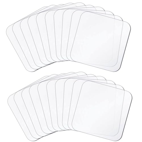 Mooshy 100 Stück Doppelseitiges Klebeband Extra Stark Nano Tape Doppelseitig Strapazierfähig Transparent Doppelseitige Klebepads Wasserfest Nano Spurloses Klebepads für Böden Wand Tür von Mooshy