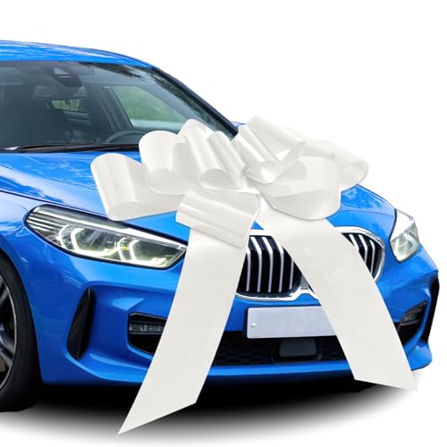 Moosono Große Weiß Schleife für Auto, 30 inches Geschenkschleifen Große, Riesige Autoschleife, Schleife Für Auto, Car Bow für Fahrrad und Schleife mit Saugnapf,18 Geburtstag Auto Moosono Große Weiß Schleife für Auto, 30 inches Geschenkschleifen Große, Riesige Autoschleife, Schleife Für Auto, Car Bow für Fahrrad und Schleife mit Saugnapf,18 Geburtstag Auto von Moosono