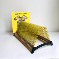 Vintage "Plattofix" Schallplattenständer, Single-ständer Gelb, Schallplattenregal Vinyl Singles Regal, Plattenständer 60Er Jahre von MooviMusic