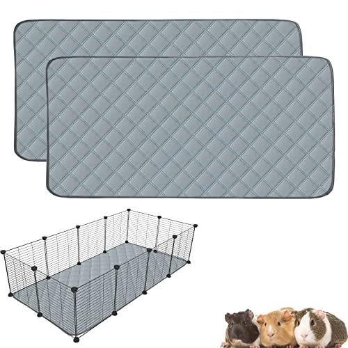 Mooydee Meerschweinchen-Käfigeinlagen für C&C 2 x 4 Habitat, waschbar, Meerschweinchen-Bettwäsche, super saugfähig, wasserdicht, rutschfest, wiederverwendbar, für kleine Tierkäfige, 145 x 70 cm, 2 Mooydee Meerschweinchen-Käfigeinlagen für C&C 2 x 4 Habitat, waschbar, Meerschweinchen-Bettwäsche, super saugfähig, wasserdicht, rutschfest, wiederverwendbar, für kleine Tierkäfige, 145 x 70 cm, 2 von Mooydee