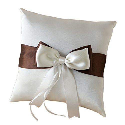 Mopec A13ushion für Partner mit großer Schleife in Elfenbein und Braun, 1 Stück Mopec A13ushion für Partner mit großer Schleife in Elfenbein und Braun, 1 Stück von Mopec