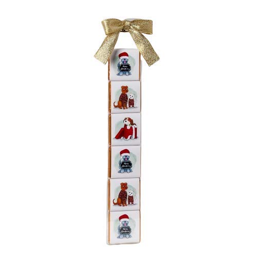 Mopec Federmäppchen, 6 Napoliten, mit Weihnachtsmann, Rot und Weiß, 24 cm von Mopec