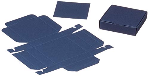 Mopec Federmäppchen, quadratisch, 6 x 6 x 1,5 cm, 25 Stück, Marineblau, Einheitsgröße von Mopec