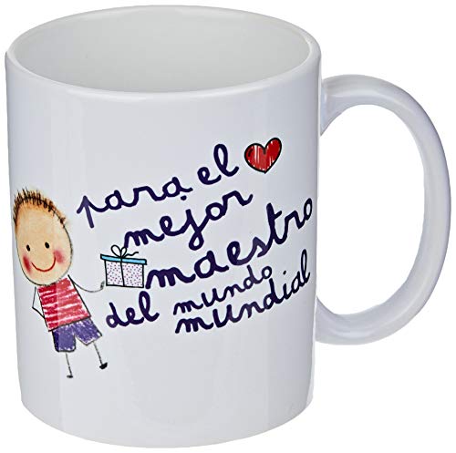 Mopec G115.3.1 Tasse aus Keramik, Motiv: Der Beste Meister in Geschenkbox, Porzellan von Mopec