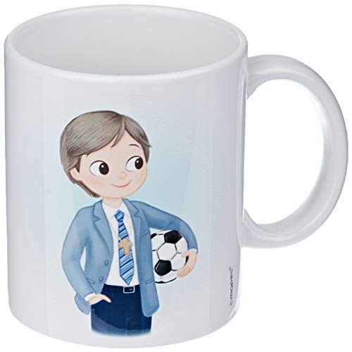 Mopec G651.6 Tasse für Erstkommunion mit Ball in Geschenkbox, Porzellan von Mopec