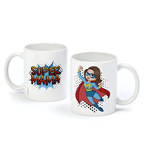 Mopec G734.2 Super Mama Keramiktasse in Katalanisch, Ø 8 x 9,5 cm von Mopec
