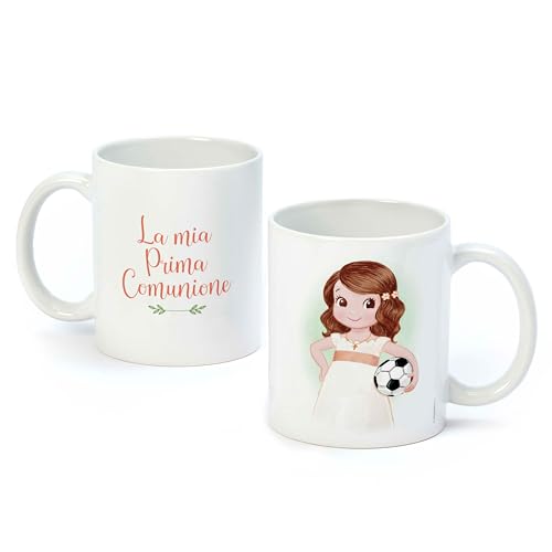 Mopec G74.5 Tasse Prima Kommunione Mädchen mit Ball von Mopec