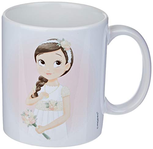 Mopec G969.5 Keramiktasse Kommunion Mädchen romantisch in Geschenkbox, Porzellan von Mopec