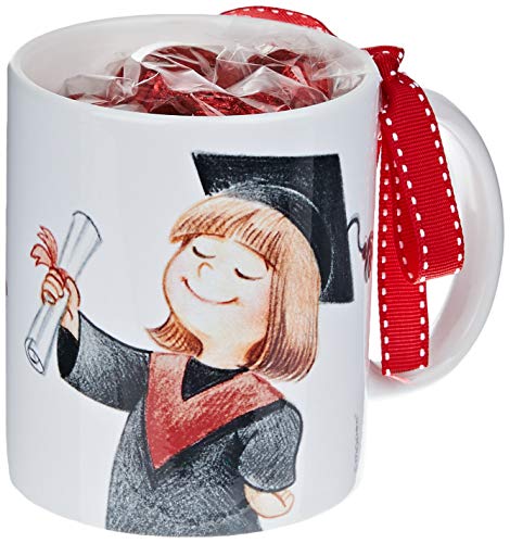 Mopec GB357.2.1 Tasse aus Keramik mit Graduierung Mädchen 6 Pralinen in Geschenkbox Mopec GB357.2.1 Tasse aus Keramik mit Graduierung Mädchen 6 Pralinen in Geschenkbox von Mopec