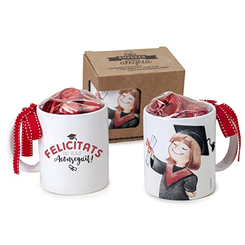 Mopec GB357.2.2 Tasse aus Keramik mit Graduierung NOIA 6 Pralinen in Geschenkbox von Mopec