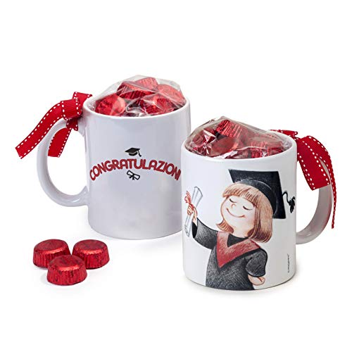 Mopec GB357.2.5 Tasse aus Keramik mit Graduierung Mädchen 6 Pralinen in Geschenkbox Mopec GB357.2.5 Tasse aus Keramik mit Graduierung Mädchen 6 Pralinen in Geschenkbox von Mopec