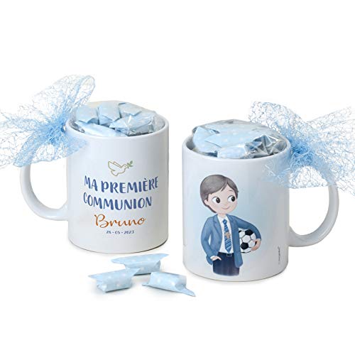 Mopec GD651.6 Tasse für Kinder, Motiv Ma Erstkommunion, 7 Bonbons, Porzellan von Mopec