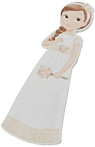 Mopec W9690 Figur 2D Aufkleber für Mädchen, romantische Kommunion, 11 cm, 6 Stück, Holz, mehrfarbig, Einheitsgröße von Mopec