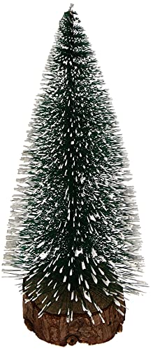 Mopec Weihnachtsbaum klein 16 cm. mit Holzsockel, Holz, grün, Einheitsgröße von Mopec