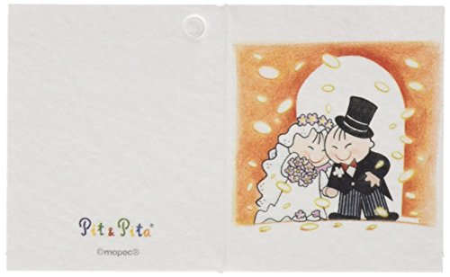 Mopec X94 Büchlein-Karte Pit & Pita eine Regen-Hochzeit Confetti, 100-er Pack von Mopec