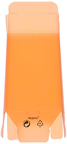Mopec e809.09 – Box mit Form Basis Pyramide-High Orange Transparent, Pack mit 25 Stück von Mopec