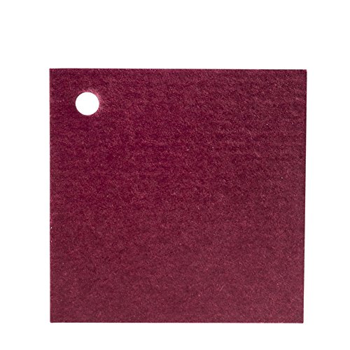 Mopec x08.24 – 4 x 4 cm-Karte Bordeaux, 100-er Pack von Mopec