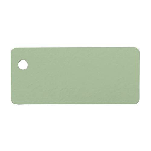 Mopec x5.05 – Karte grün 2.4 x 5.4 cm mit Lochung, 100-er Pack von Mopec