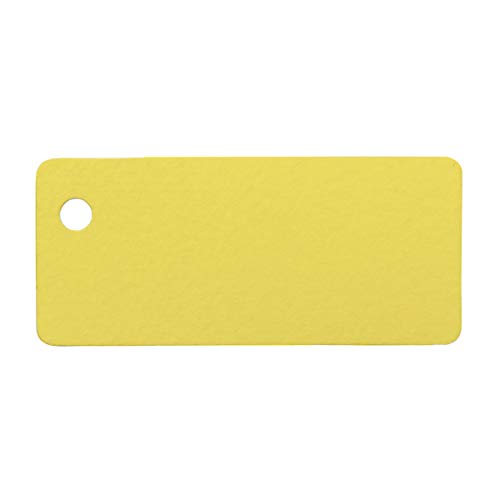 Mopec x5.06 – Gelbe Karte 2.4 x 5.4 cm mit Lochung, 100-er Pack von Mopec