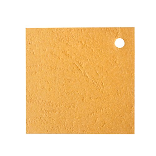 Mopec x8.54 – Karte 4 x 4 cm mit Senf auf Leder, Pack mit 100 Stück von Mopec
