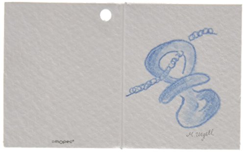 Mopec x83.3 – Card-Büchlein Einer Babyflasche in blau Sortiment in 3 verschiedenen Muster, Pack 100 Stück von Mopec