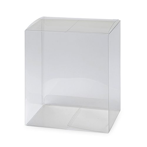 Mopec e394.9 – Box mit Goldener Würfel Transparent ohne Standfuß, 25-er Pack von Mopec