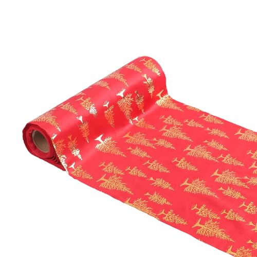 1 Rolle Weihnachts-Esstischmatten-Set, Muster, Tischdekoration, Schutzmatten, Tischdecke für Mahlzeiten, Weihnachten, Plüsch-Tischläufer 1 Rolle Weihnachts-Esstischmatten-Set, Muster, Tischdekoration, Schutzmatten, Tischdecke für Mahlzeiten, Weihnachten, Plüsch-Tischläufer von Morain