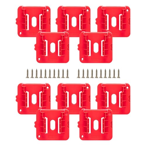 10 Stück/5 Stück Batterie-Montagebasis für 18-V-Batterie-Serie, sichere Anzeige und Organisation der Batterienhalterung 10 Stück/5 Stück Batterie-Montagebasis für 18-V-Batterie-Serie, sichere Anzeige und Organisation der Batterienhalterung von Morain