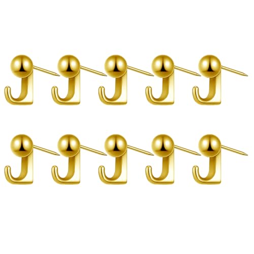 10 Stück robuste Metall-Pinnnadel-Haken, Zincs, Legierung, Wandhalterung, Aufhänger für Bilder für Weichholzplatten, robuste Metall-Wandhaken 10 Stück robuste Metall-Pinnnadel-Haken, Zincs, Legierung, Wandhalterung, Aufhänger für Bilder für Weichholzplatten, robuste Metall-Wandhaken von Morain