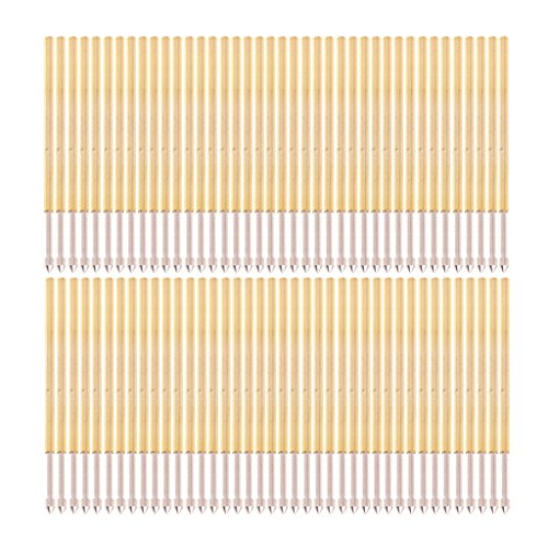 100 Stück/1 Set Professioneller Federprüfkopfstift P100-E2 Durchmesser 1,36 mm Länge 33,3 mm Prüfstift von Morain