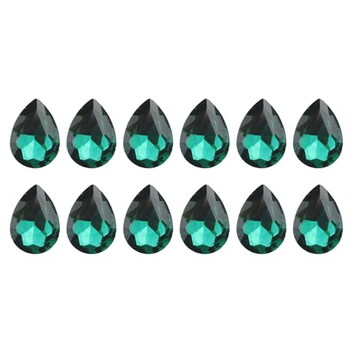 12 Stcs Glas Strasssteine ​​10x14mm Tränenversesteine ​​rücken Strasssteine ​​Klebsteine ​​auf Strasssteinen Für Telefonschuhe Mantel von Morain