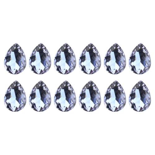 12 Stcs Glas Strasssteine ​​10x14mm Tränenversesteine ​​rücken Strasssteine ​​Klebsteine ​​auf Strasssteinen Für Telefonschuhe Mantel von Morain