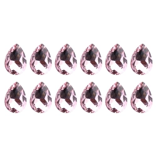 12 Stcs Glas Strasssteine ​​10x14mm Tränenversesteine ​​rücken Strasssteine ​​Klebsteine ​​auf Strasssteinen Für Telefonschuhe Mantel von Morain