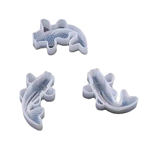 3 PCs Spiegel Goldfisch Dreidimensionale Ornamente Kristall Epoxidform Seife Wachs Gipsharz Silikonform Epoxidharzform Silikon Großer Rechteck 3 PCs Spiegel Goldfisch Dreidimensionale Ornamente Kristall Epoxidform Seife Wachs Gipsharz Silikonform Epoxidharzform Silikon Großer Rechteck von Morain