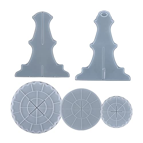 3-stufige Harzschalenform Kristall Epoxidharzform Fruchtplatte Kuchenständer Silikonform Zum Servieren Von Dessertplatten Kristall Epoxidharzform Dreischichtiger Fruchtplattenkuchenständer von Morain