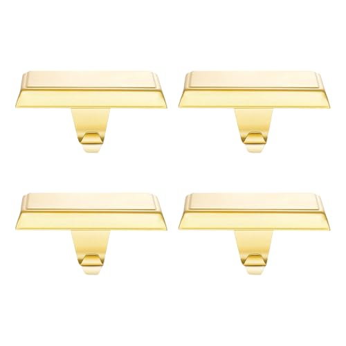 4 Stück Kaminstrumpf Halter Hängehaken Weihnachten Set Festival Kaminaufhänger für Urlaub Ornament Metall von Morain