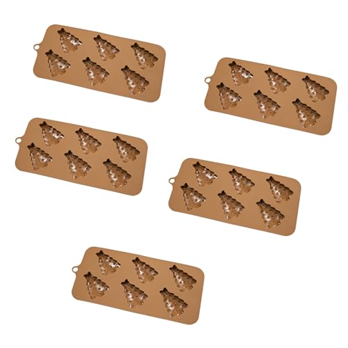 5 flexible Silikon-Backformen für Weihnachtsschokolade, einfaches Herauslösen von Kuchen, Süßigkeiten und Keksen, Backwerkzeug, Weihnachts-Schokoladenformen 5 flexible Silikon-Backformen für Weihnachtsschokolade, einfaches Herauslösen von Kuchen, Süßigkeiten und Keksen, Backwerkzeug, Weihnachts-Schokoladenformen von Morain